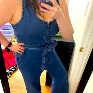 Retro Denim Jumpsuit
